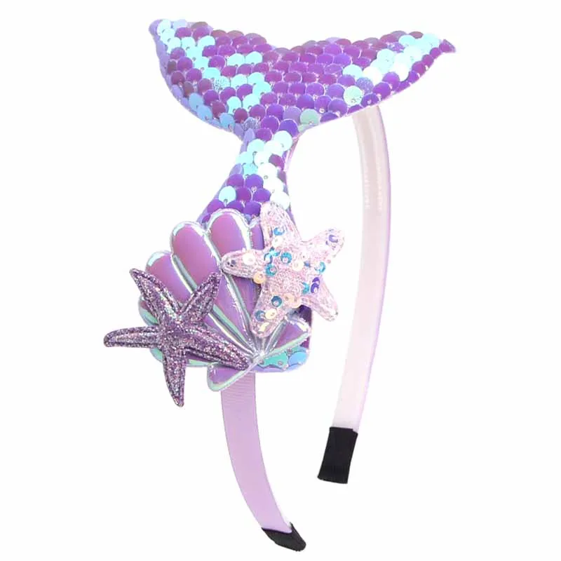 

2024 Cute Mermaid Headband For Girls Princess Birthday Party Hairband Festival Cosplay DIY Hair Accessories