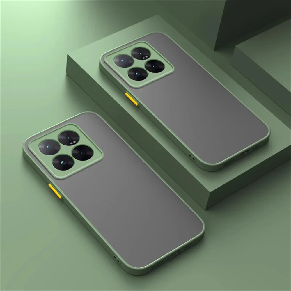 Shockproof Matte Armor Case - Clear Silicone Cover, Ultra Coque