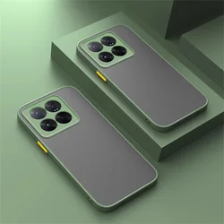 Shockproof Matte Armor Case - Clear Silicone Cover, Ultra Coque for Xiaomi 11 Pro (Matcha Green)