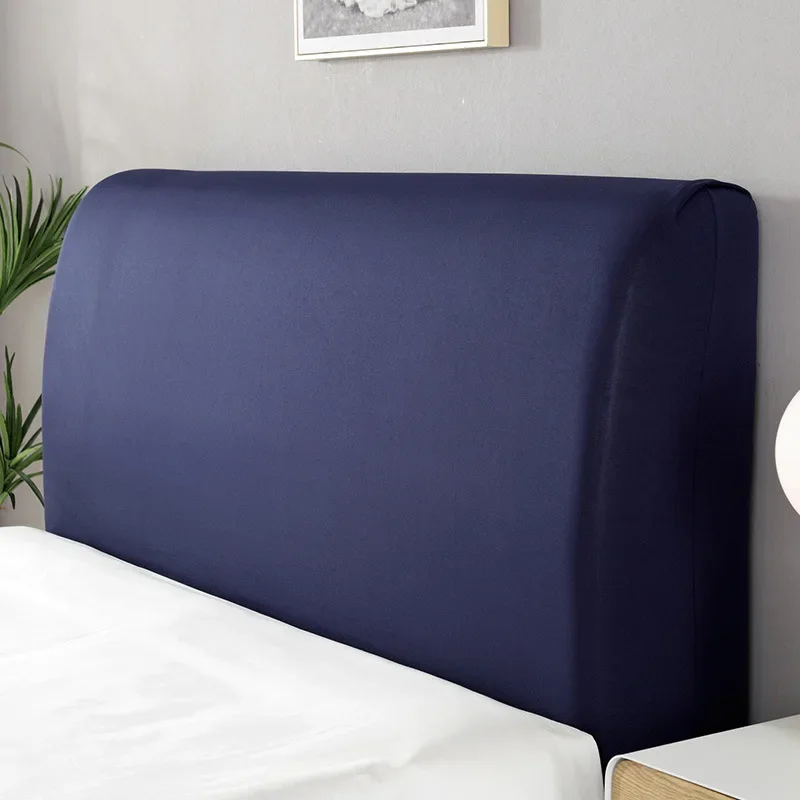 Thicken Elastic All-inclusive Plush Bed Head Covers Solid Color Protection Dust Cover Headboard Cover for Home Decor Dust-proof