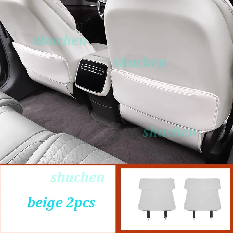 Car Rear Row Anti-kick Pad for Denza Z9 GT Seat Back Kick Leather Dirt-proof Protector Cover Interior Accessories