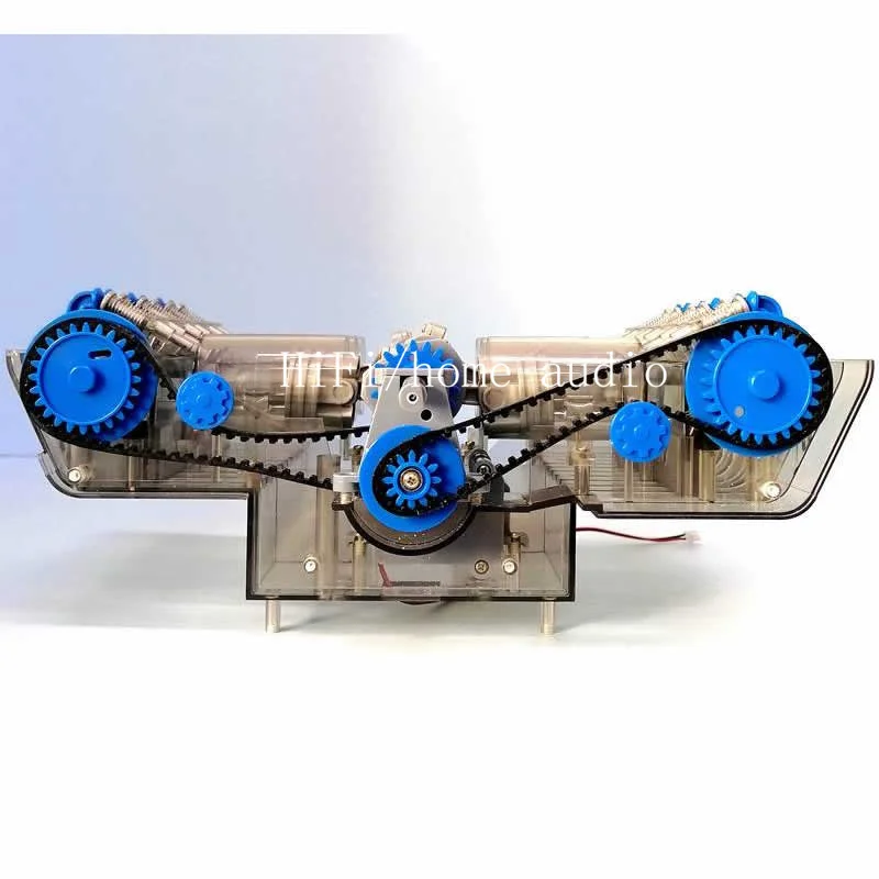 Six-cylinder parallel car engine F6 engine model, assembled