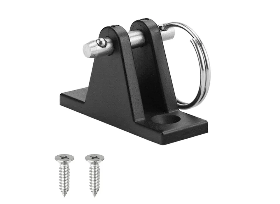 Description Picture 5 of itemNylon Deck Hinge Mount with Quick Release Pin Bracket Kayak Canoe Dinghy Bimini Top Fitting Boat Cover Bimini Sprayhood Canopy