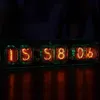 6-bit Glow Tube Clock IN12 Nixie Clock Base with Cool RGB Lights Gift Computer Desktop Accessories Advanced Version DC 5V 5