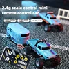 Mini RC Monster Truck 1:64 Alloy Off-Road Car Professional Light Shock Absorption 2.4G Radio Remote Control Toy Gift For Kids 2