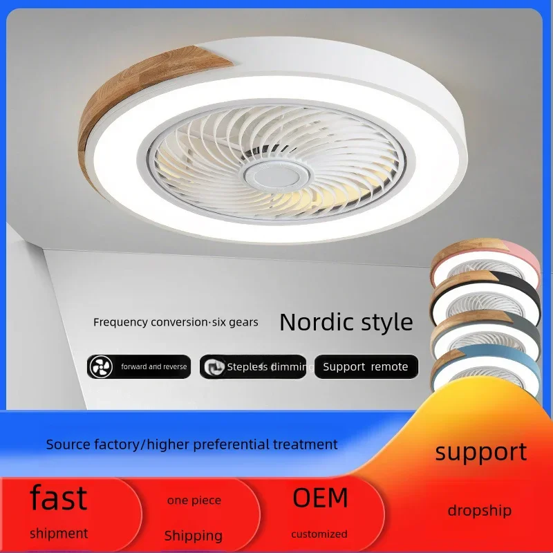 Smart Ceiling Fans With Light For Living Room Dining Room Blades Reversible 6 Speeds 50CM Fans Lighting 36W Low Floor Lamp