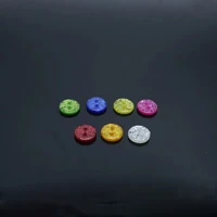 50pcs 10mm/12.5mm/15mm/20mm Sparkle Christmas Mixed Glitter Resin Round Buttons For 2 Holes Sewing Accessories 2