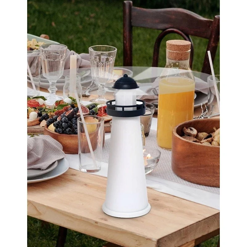 Fly Fan Fly Fans for Tables Lighthouse Fly Fan Fly Repellent Keep Bugs Off Food Holographic Fan Keep Away for indoor&outdoor