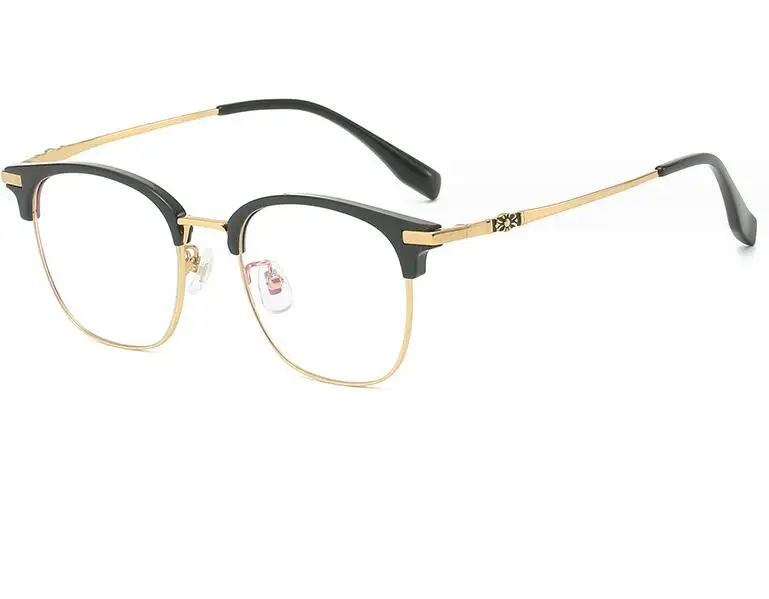 

Новинка 2024, модные солнцезащитные очки для мужчин и женщин, солнцезащитные очки в металлической оправе с черными линзами, очки для вождения, UV400 A79