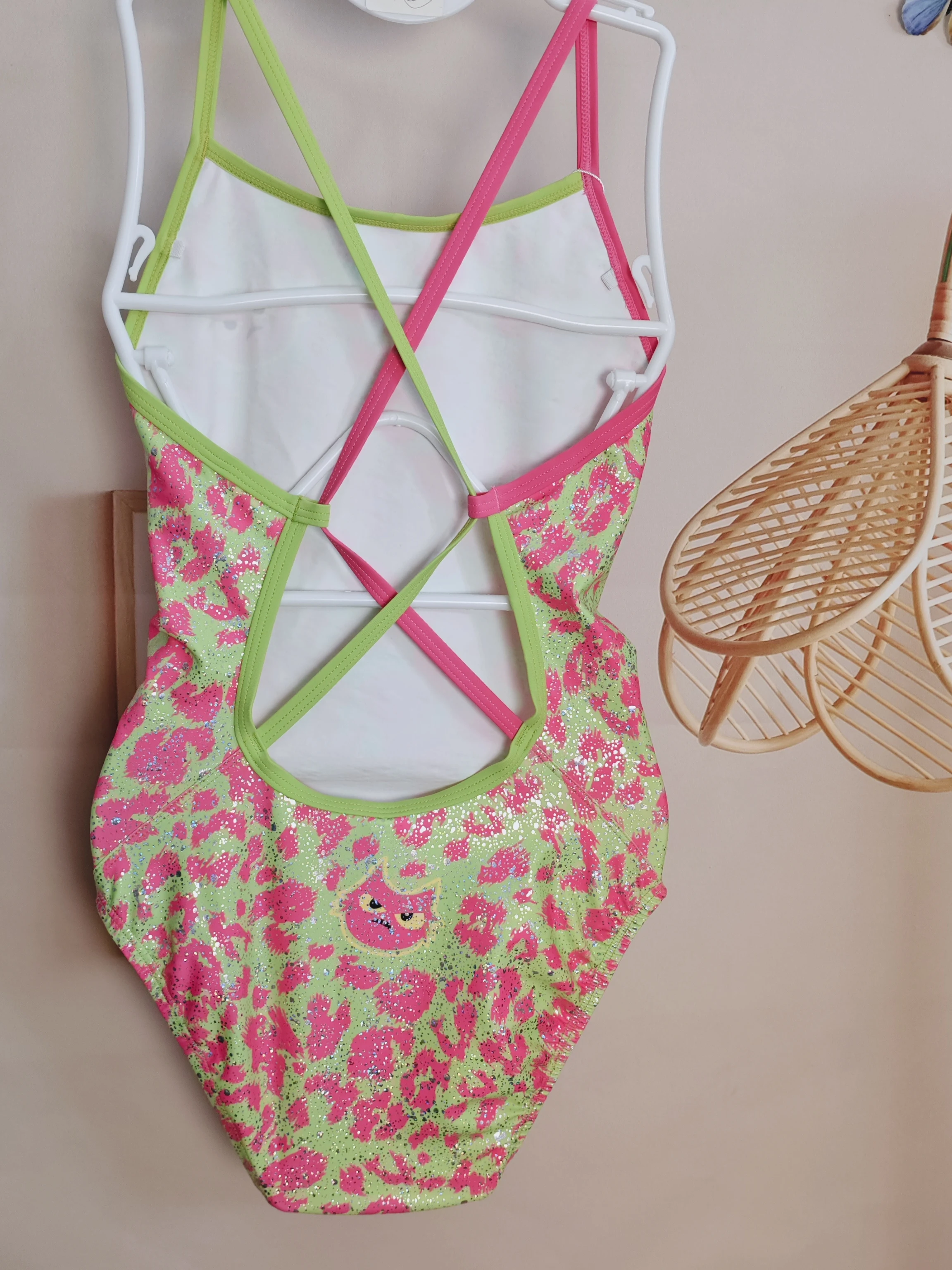 Women's Professional Racing One-Piece Swimsuit  Design No Chest Pad Quick Dry Vacation Style Swimming Competition Suit - 2