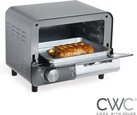 Mini Toaster Oven: 600W Power, Precision Timer, Auto Shutoff, and Culinary Delights Up To 450 Degrees, Grey USA 2