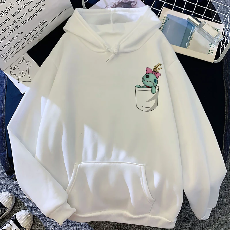 thumbnail image 1 of Disney-Sudadera con capucha de Lilo Stitch para hombre y mujer, ropa de calle con estampado de Anime Kawaii, de Manga corta, 1 of 5