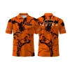 New Style Fashion Comfortable Breathable Buttons Polo Shirt KTM Logo 3D Printed Motorcycle Riding Short Sleeved Sport Shirt 6