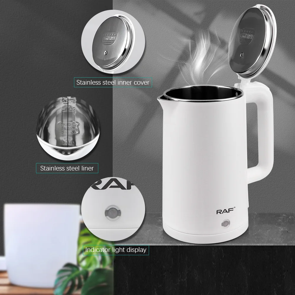 1pc 2l Electric Stainless Steel Quick Boiling Water Kettle For Household