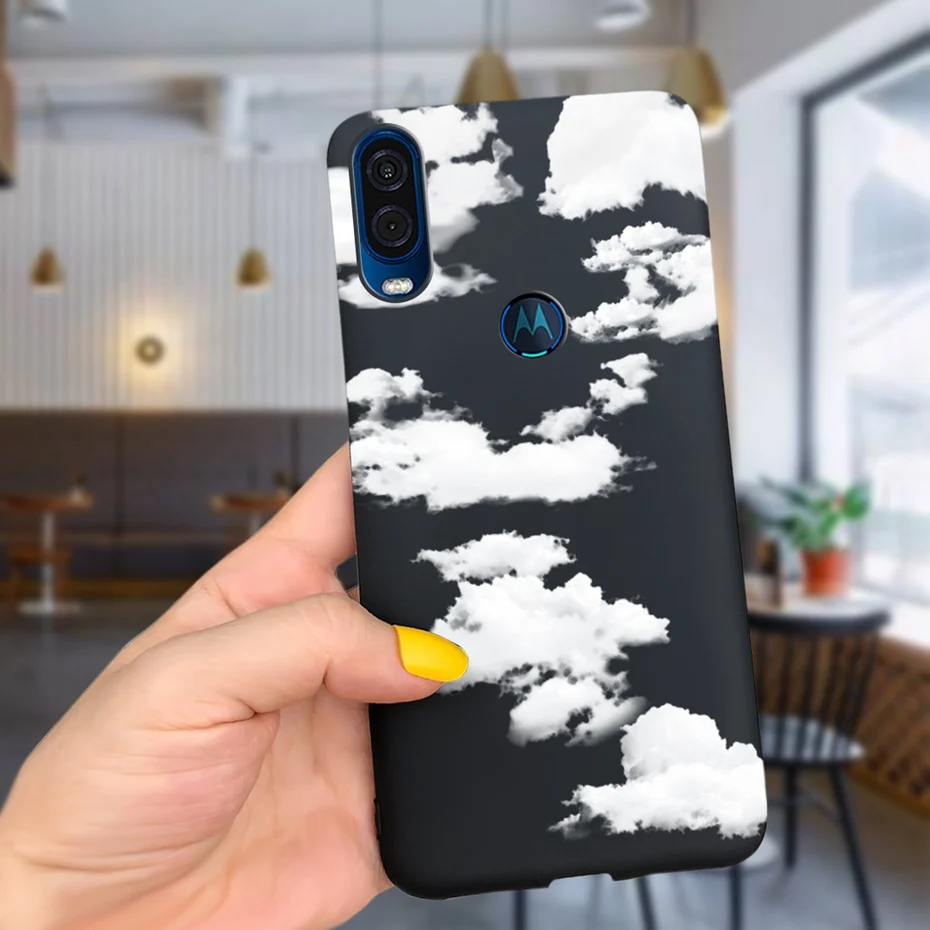 Stylish Black Soft TPU Silicone Phone Case - Cute Design