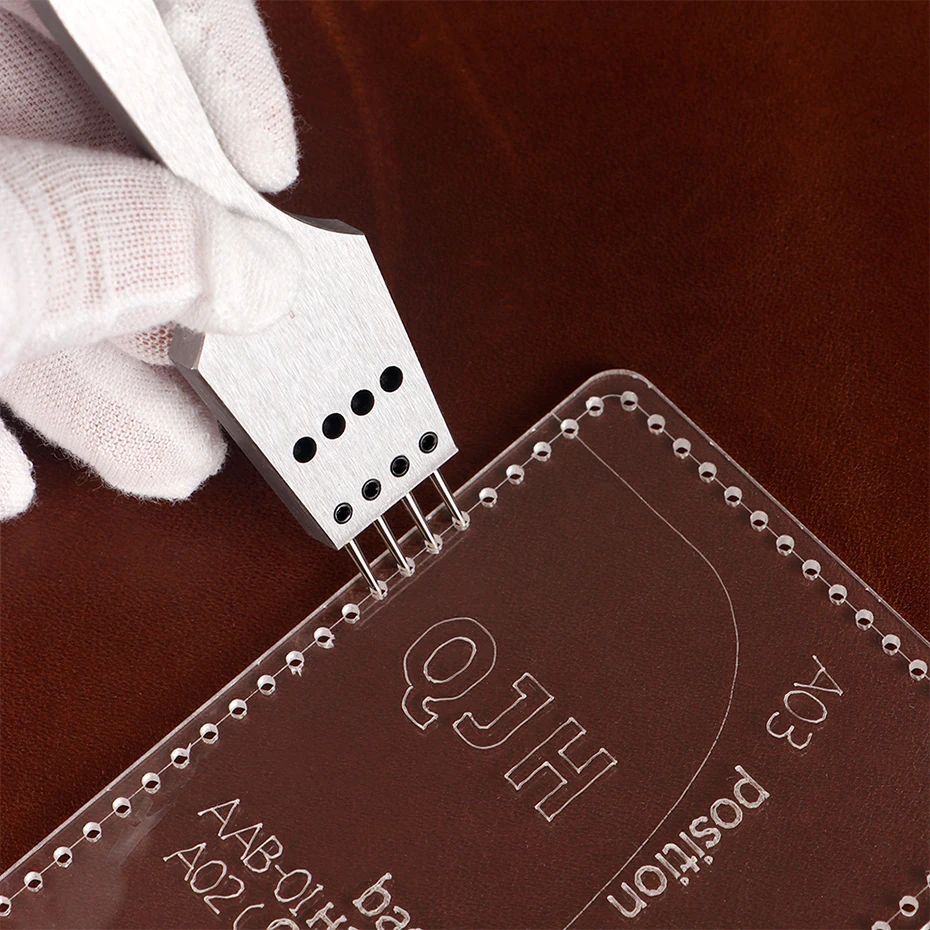 Qjh personal isierte Autos chl üssel tasche kratz feste Acryl schablone DIY Leder Handwerk mit Loch vorlage Schnitt muster Zubehör – Detail 8