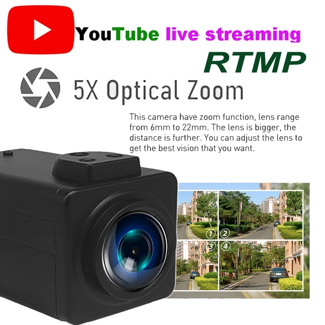 Cámara IP de 8MP IMX415 de 5MP, Wifi, YouTube, en vivo, Protocolo Hikvision, RTMP, 4MP, POE - AliExpress