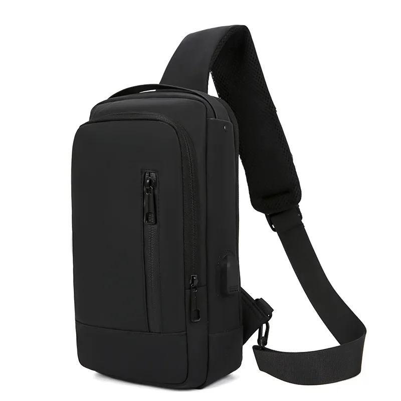 Fashion Business Men's Crossbody Bag Anti-Theft Password Lock Men's Chest Bag With USB Charging Port Travel Shoulder Bag for Man