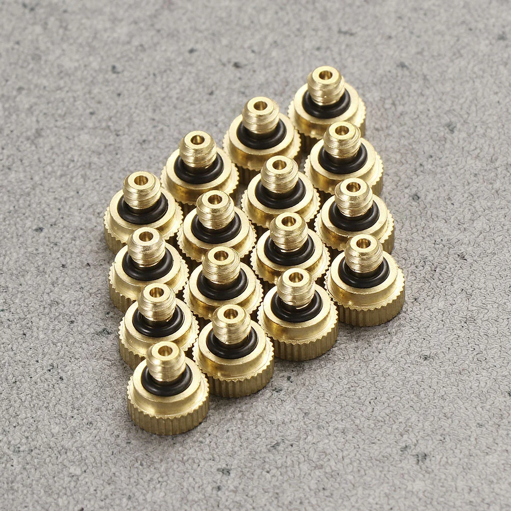 

Ushobe Brass Misting Nozzles Low Pressure Atomizing Nozzle Greenhouse Landscaping Humidification Brass Spraying Nozzle Outdoor