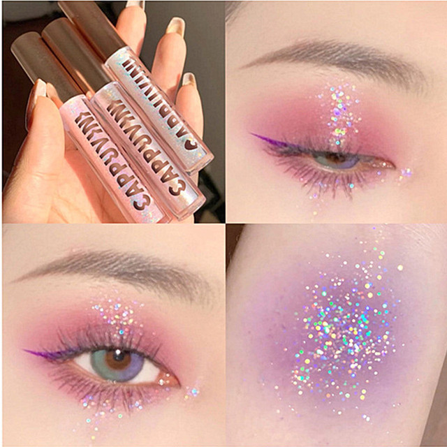 PCS Liquid Eyeshadow Pearlescent Waterproof Liquid Eyeshadow Quick-drying Glitter Shimmer Eye Makeup Beauty Neon Eyeshadow