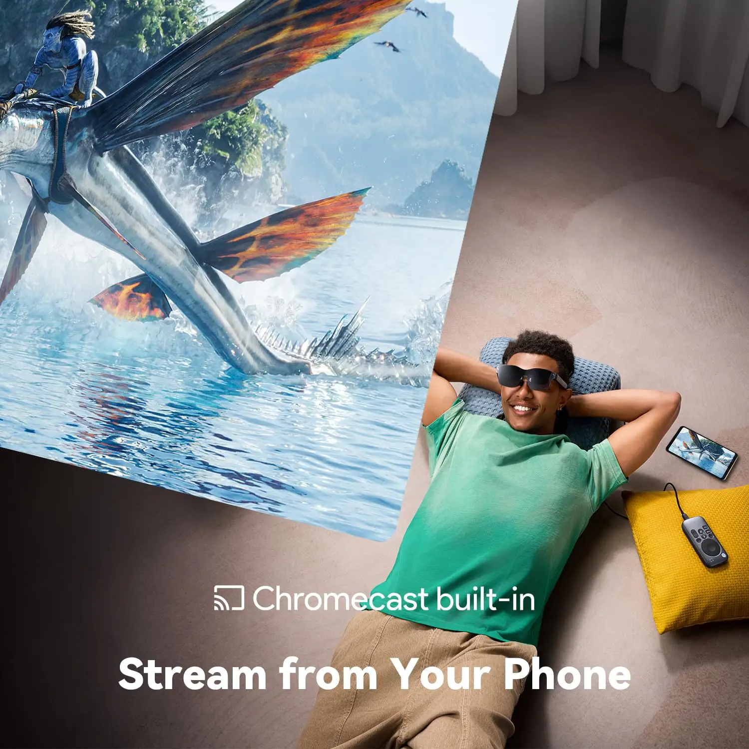 RayNeo Pocket TV、認定ポータブル GTV デバイス、RayNeo XR メガネの