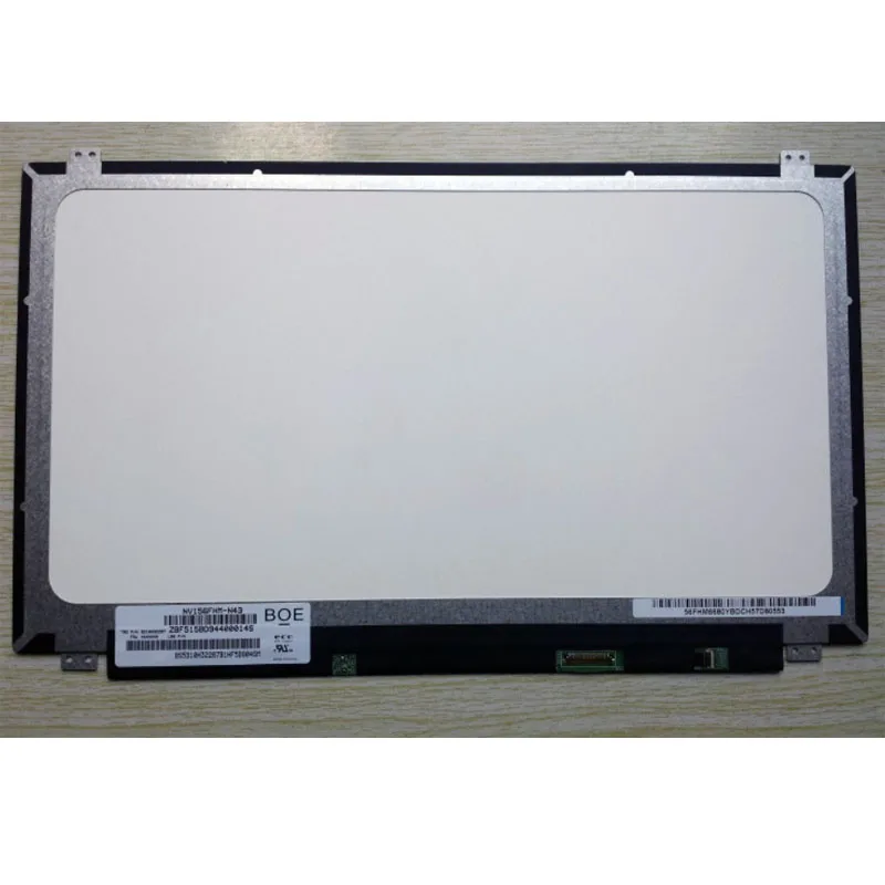 FHD, IPS, 30 pinos EDP, LP156WF6-SPB1, FV156FHM-N43, 72% NTSC, 30 pinos