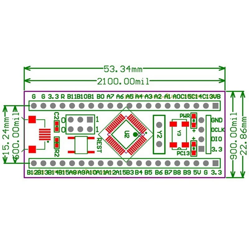 ST-Link V2 α׷ ġ ķ ٿε + 40 , STM32F103C8T6 ARM STM32 SWD ּ ý  ũ-USB