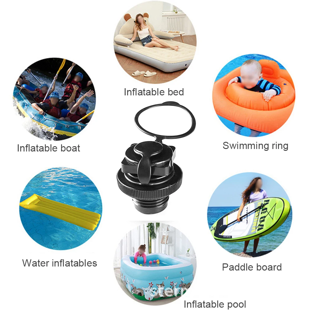 2 Pcs Safety Air Valve Nozzle Air Valve Nozzle Cap Air Valve Inflatable Boat Spiral Air Plugs Inflatable Boat Spiral Air Plug