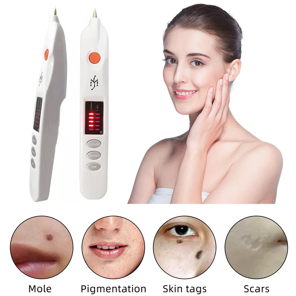 Profesional Laser Plasma Pen Skin Care Beauty Tool Eyelid Wrinkle Black Dot Pore Skin Tag Blackhead Remover Warts Tattoo removal