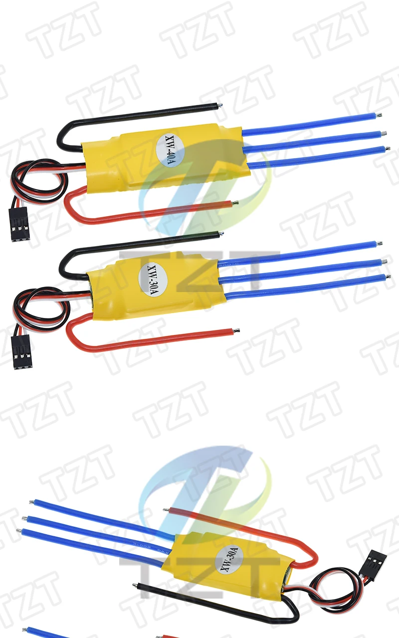 TZT HW30A 30A ESC Bürstenloser Motor-Drehzahlregler RC BEC ESC T-Rex F450 Hubschrauber Boot – Detail 4