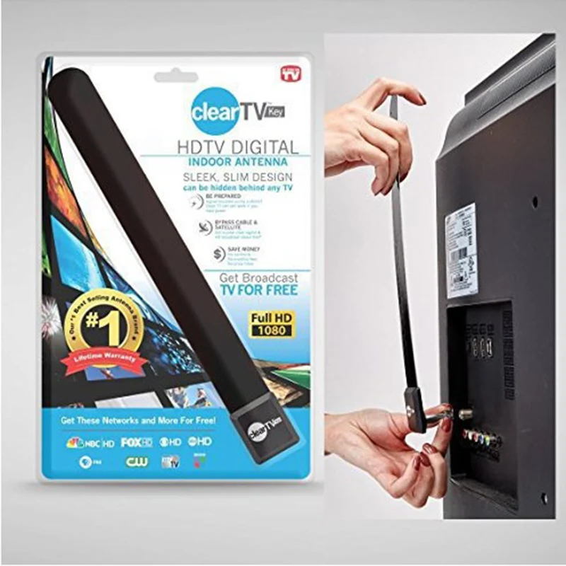1Pc Digital Antenna Tv Stick Clear Smart Tv Switch Antenna Hdtv Free Tv Digital