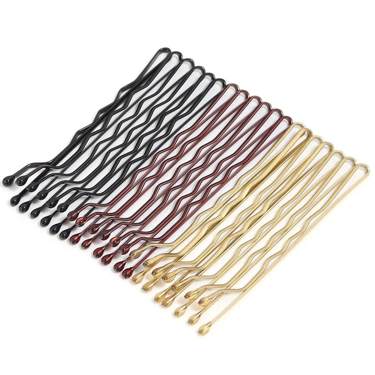 Conjunto com 50 unidades em 3 cores, presilhas de cabelo de 5 cm, grampos para cabelo feminino, grampos para penteados cacheados e ondulados, acessórios para estilizar o cabelo._voghion.com