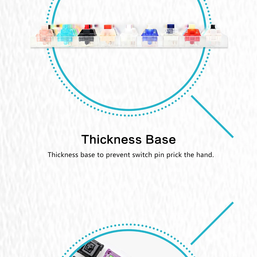 de acrílico em branco keycaps para teclado