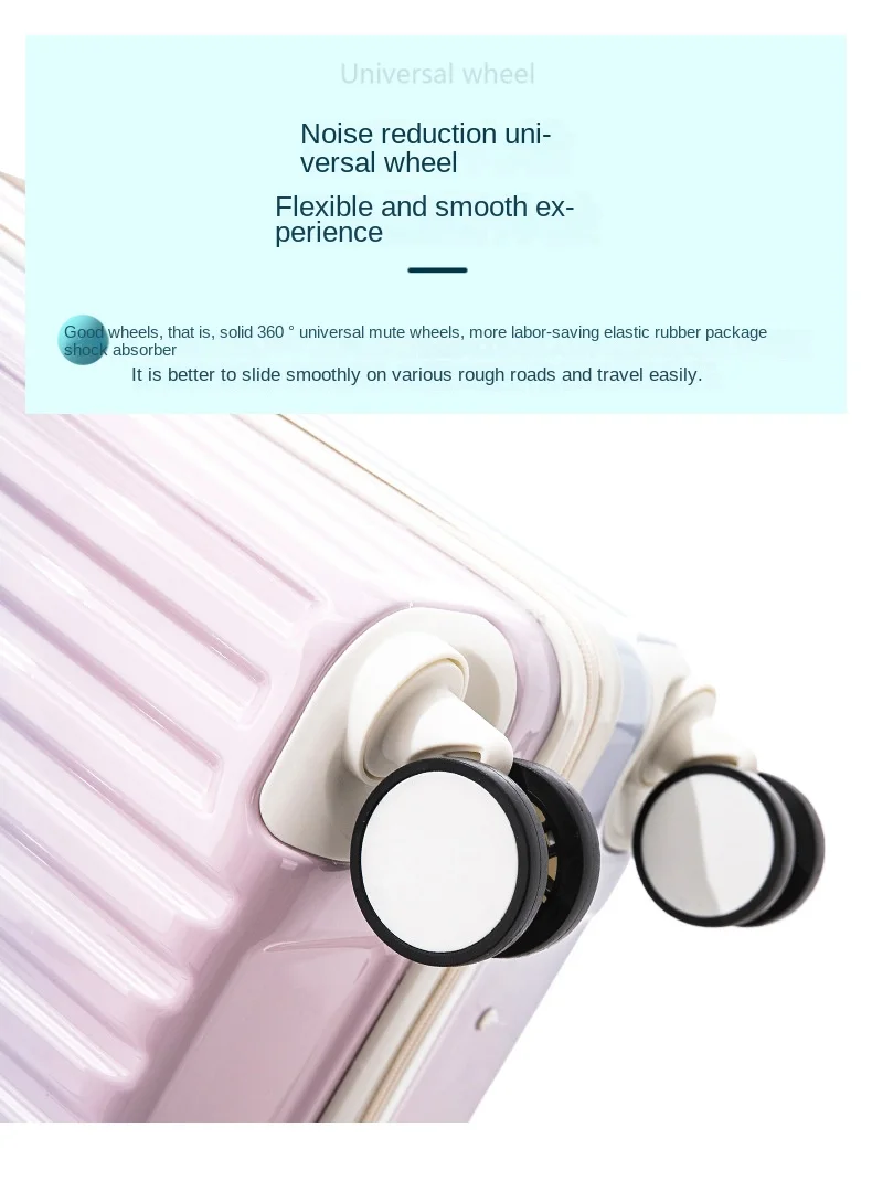2023 New Fashion Suitcase Tide of Small Fresh Gradient Colour Luggage Female High Value Trolley Bags Students Password Travel