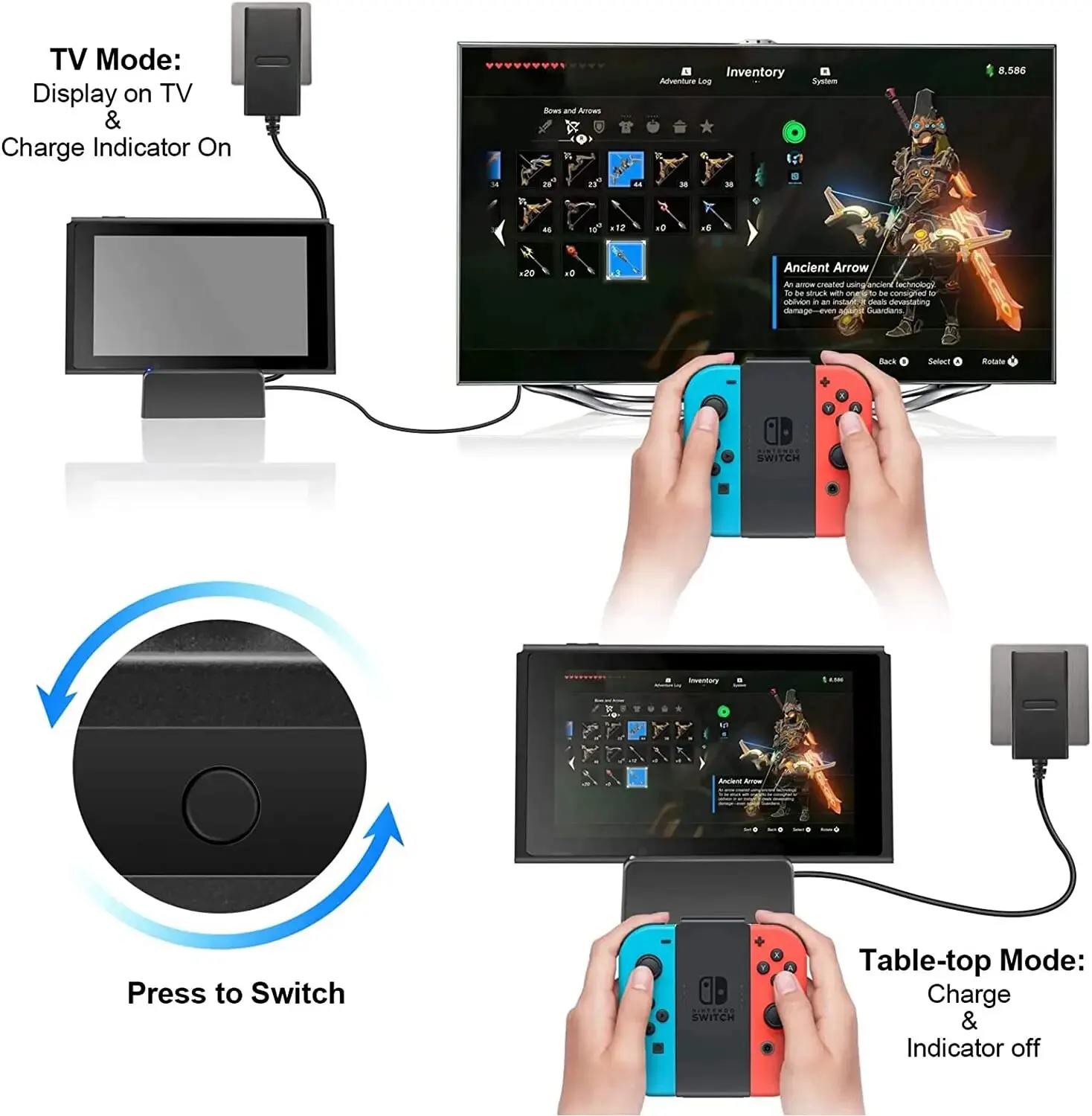ミニスイッチドック 任天堂用 ポータブル TV ドッキングステーション ゲーム Amazon.co.jp: Ponkor 任天堂スイッチドック ミニポータブル