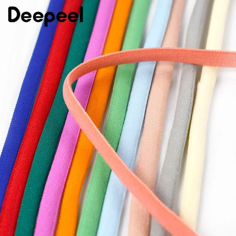 10/20 미터 Deepeel 3/5mm 나일론 탄성 밴드 오일 코어 로프 머리 탄력 테이프 귀 교수형 마스크 밧줄 신발 의류 액세서리