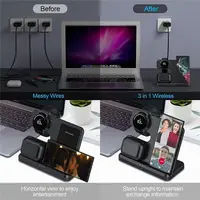 3 in 1 Wireless Charger Stand For Samsung S22 S21 S20 S10 Ultra Note Galaxy Watch 5 4 Active Buds 15W Fast Charging Dock Station - Image 2
