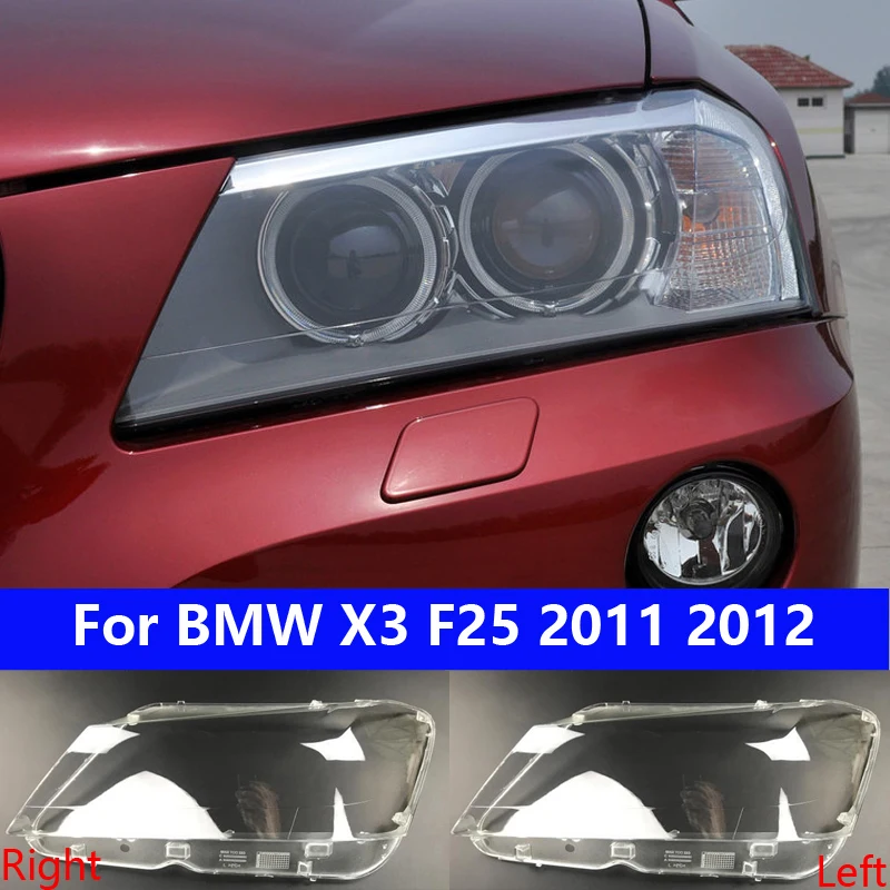 

Headlight Headlamps Headlights Cover For BMW X3 F25 2011 2012 2013 Transparent Lampshades Lamp Shell Front Car Lens