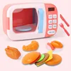 Simulation Children Cooking Small Household Appliances Kitchen Electric Microwave Oven Timing Interactive Toy Gift Blender Bread 4