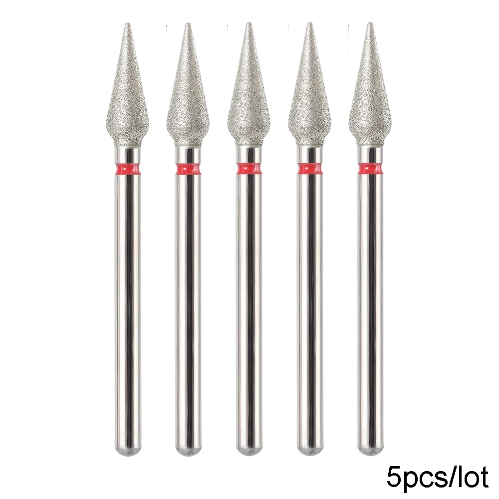 BNG 5PCS Cutters for Manicure Diamond Nail Drill Bit Set of Milling Diamond Bit Milling Cutter Nail Bits for Nail Drill Machine 2