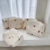 Portable Stroller Nappy Bag Quilted Baby Diaper Caddy Organizer Embroidered Mommy Bags Babies Accessories Changing Bag Storage 4