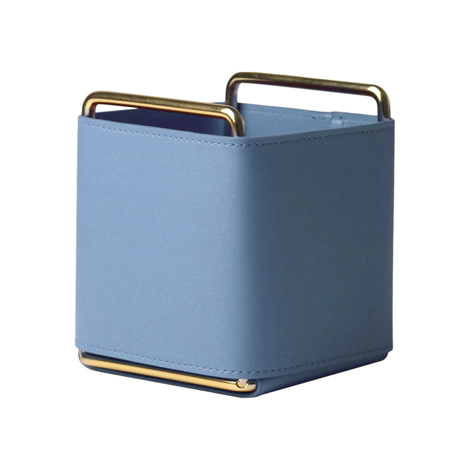 

Канцелярские принадлежности для дома и офиса, портативный квадратный органайзер для макияжа в скандинавском стиле, многофункциональный кожаный держатель для ручек для студентов