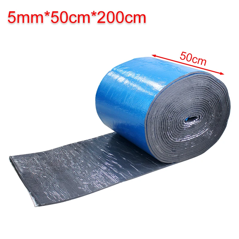 Sound Insulation Mat 1PCS 200cmx50cmx5mm Car Truck Firewall Heat Sound Insulation Mat Sound Noise Insulation Heat Thermal Proofing Pads