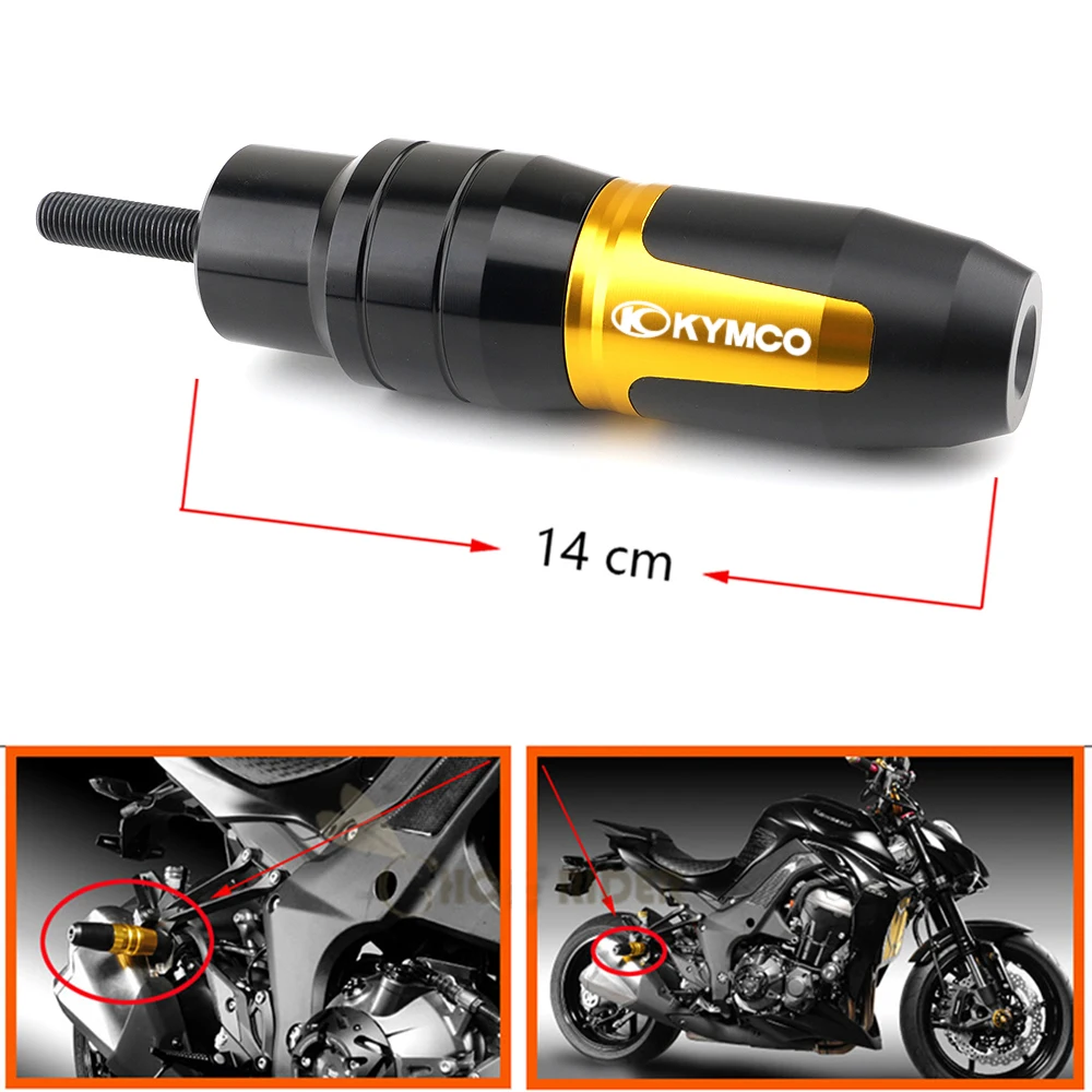KYMCO 다운타운 350 300i Xciting 250 350 350i 400 CK300T CK250T 오토바이 낙하 방지 배기 슬라이더 크래시 패드 슬라이더