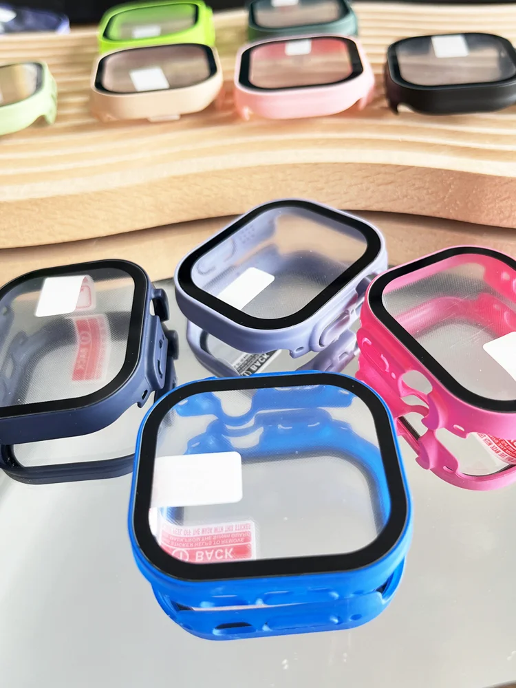 Shockproof Bumper Case with Tempered Glass Screen Protector