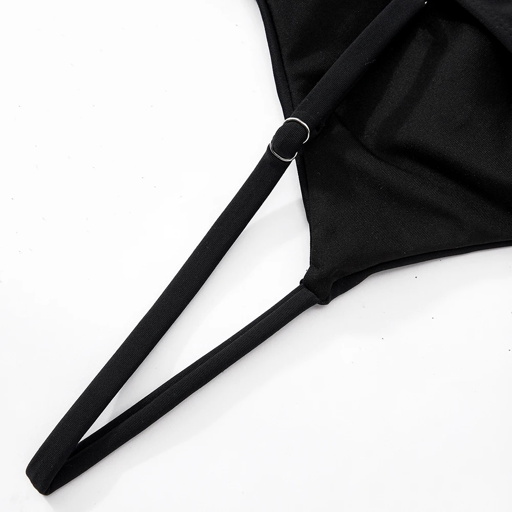 One Piece Swimsuit Woman Mesh See-thourgh Swimwear Women Sexy Push Up Monokini Ladies High Waist Bikini Beachwear Bathing Suits