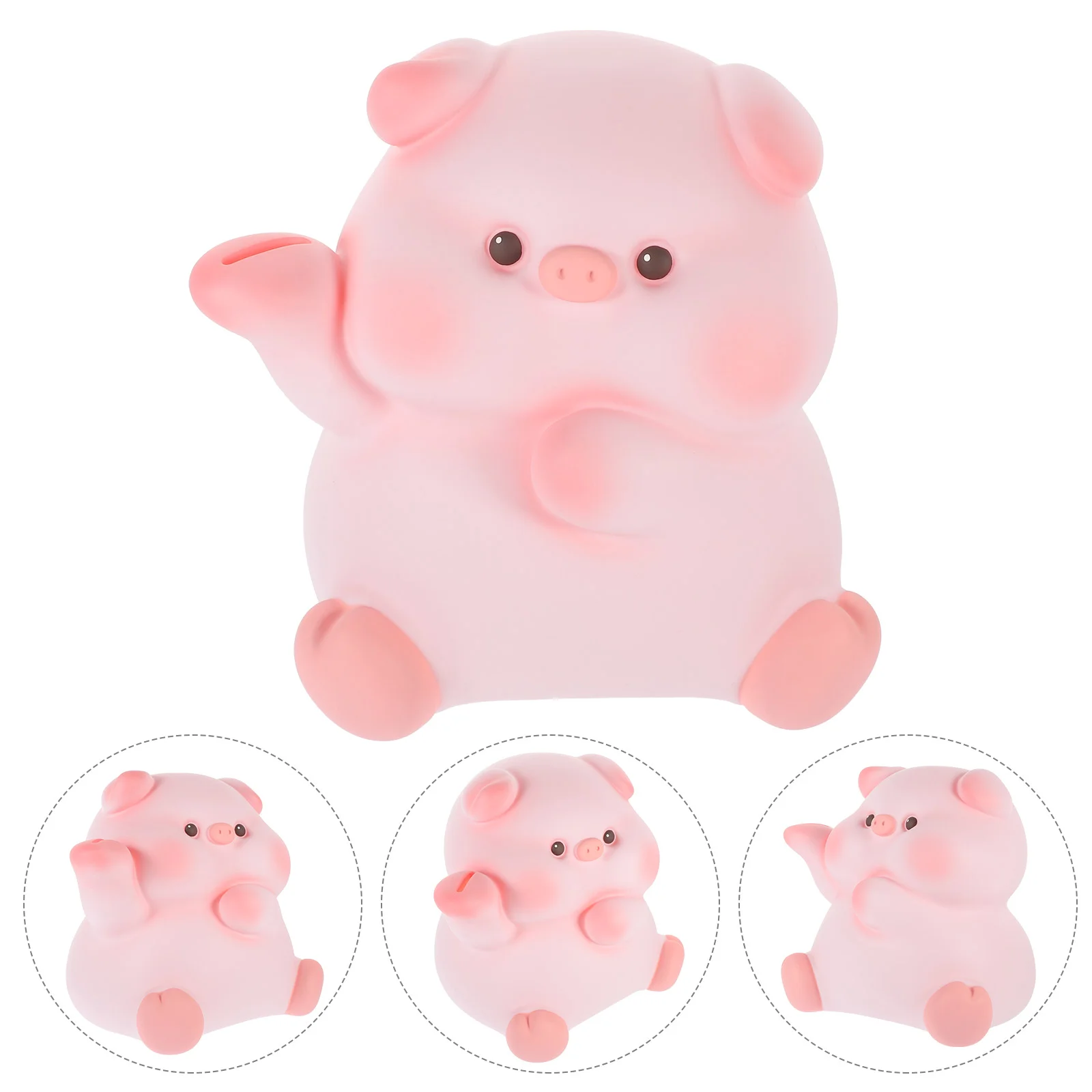 

Cartoon Piggy Bank Cute Coin Bank Pig Shaped Money Jar Desktop Saving Pot