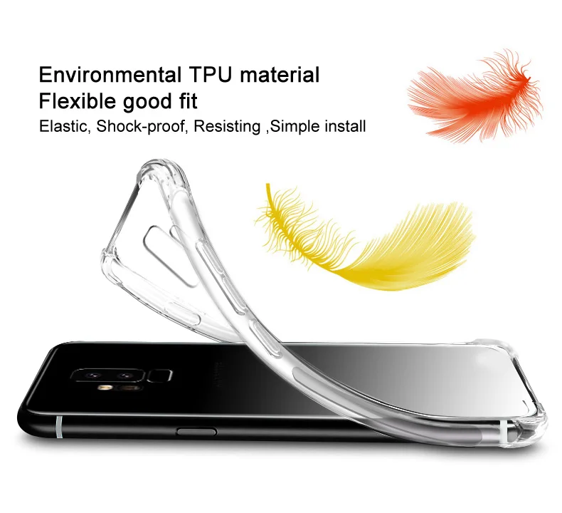 TCL 505 4G Case Air Cushion Shockproof Clear Airbag Silicone TPU Back Cover Soft Phone Case for TCL 505 TCL505 4G Silicon Bumper 2