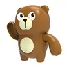Toddler Bath Toys Cute Cartoon Swimming Clockwork Wagging Tail Rotating Device Beach Bath Tub Wind Up Toy 2