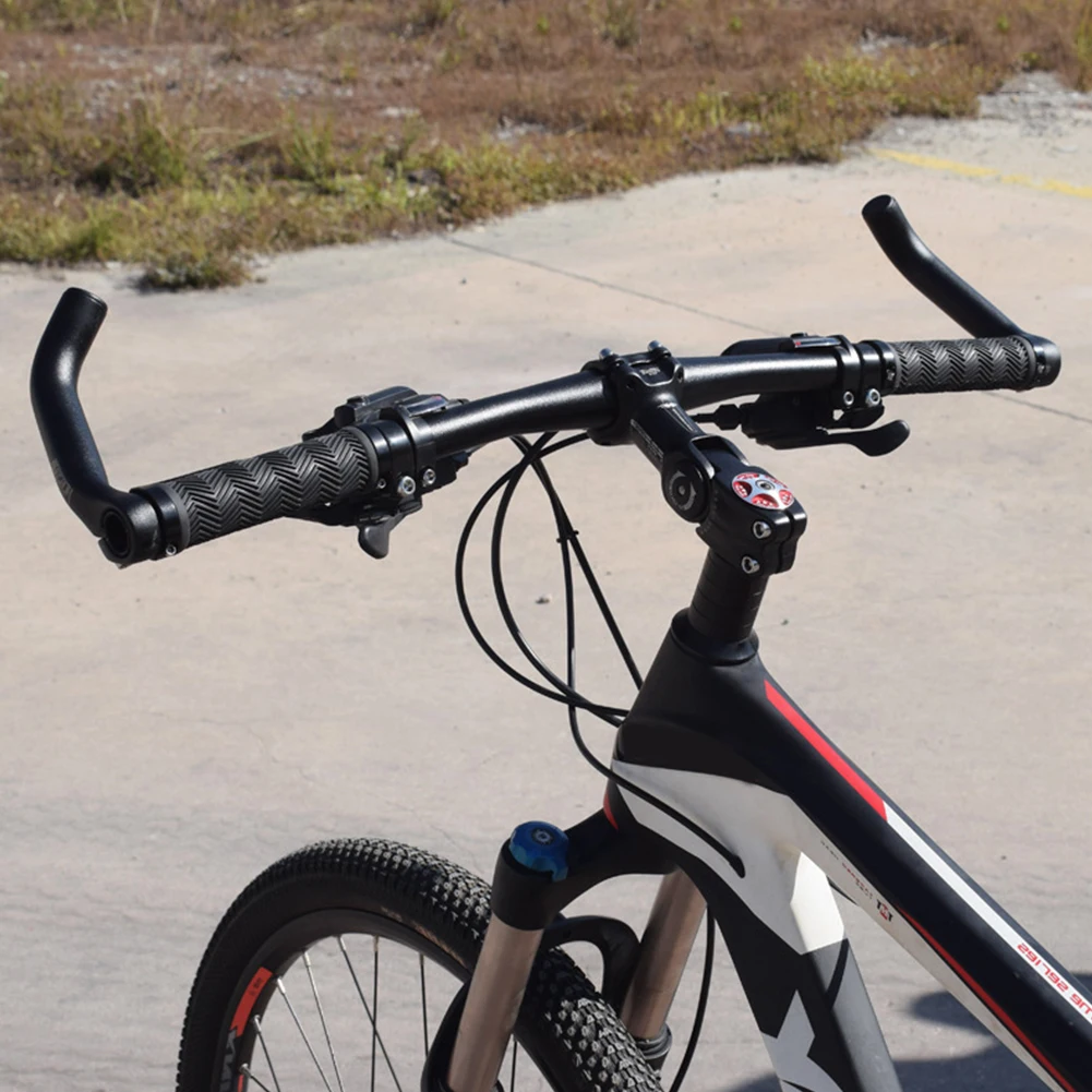 1 Pair Auxiliary Riding Horn Rest Handlebars Aluminum Alloy Bike Rest Sub-handle Adjustable Lightweight Cycling Fatigue Relief